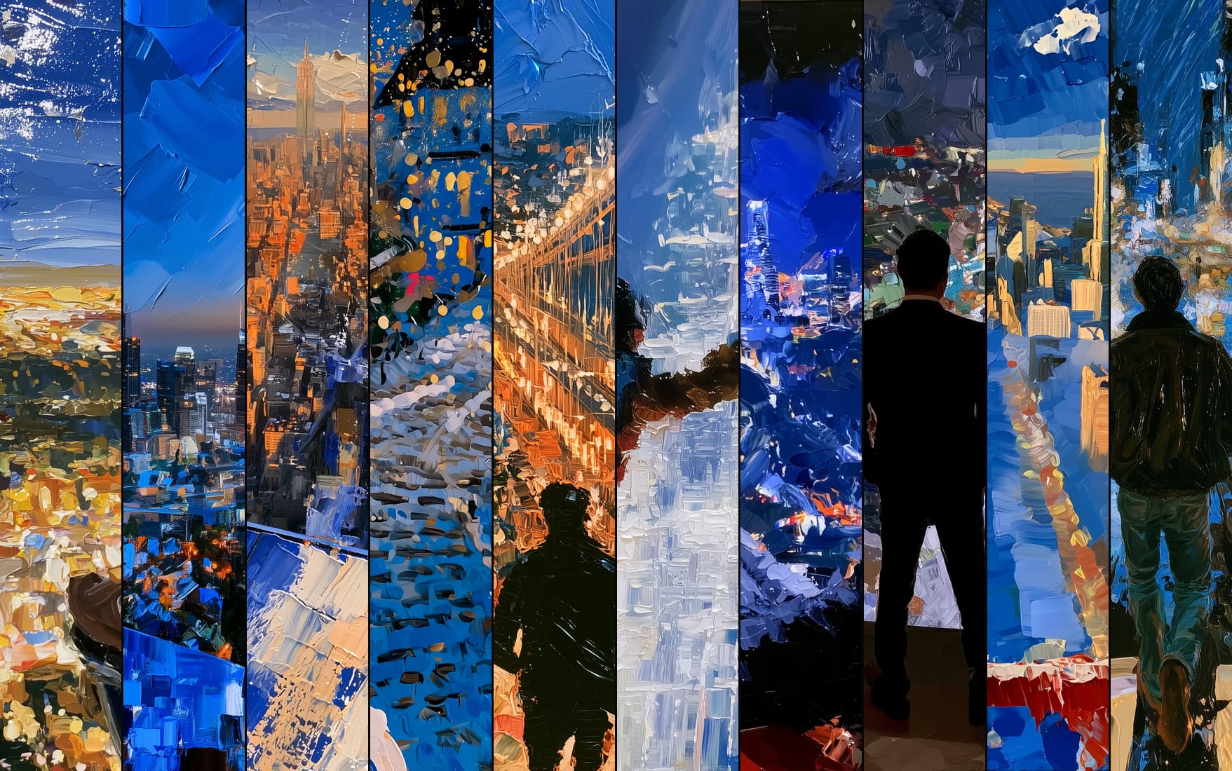 The City, 10 paintings
